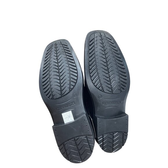 Skechers Classic fit Mens Black Leather Slip Loafers Sz 12 SKU 9480 - Picture 5 of 13